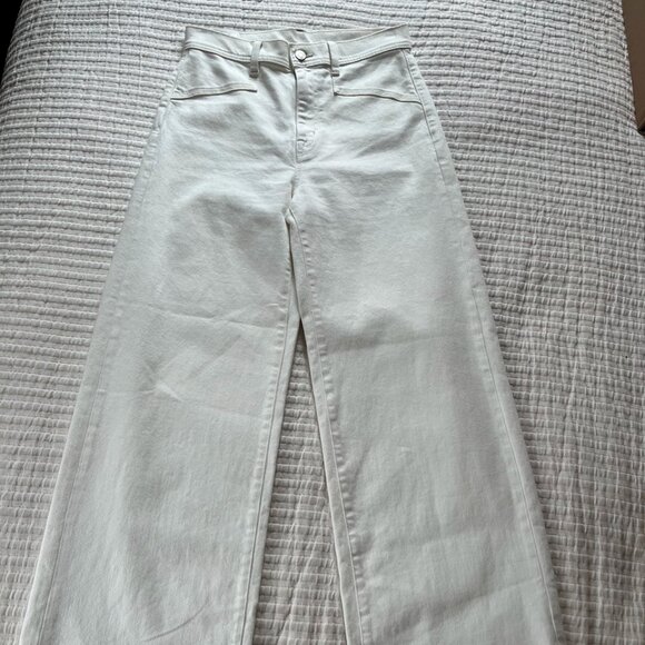 GAP - Wide Leg Sky High White Flared Jeans - 27S - Picture 8 of 13